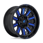 FUEL D646 HARDLINE 22x12 8x180 -44 GLOSS BLACK BLUE TINTED CLEAR