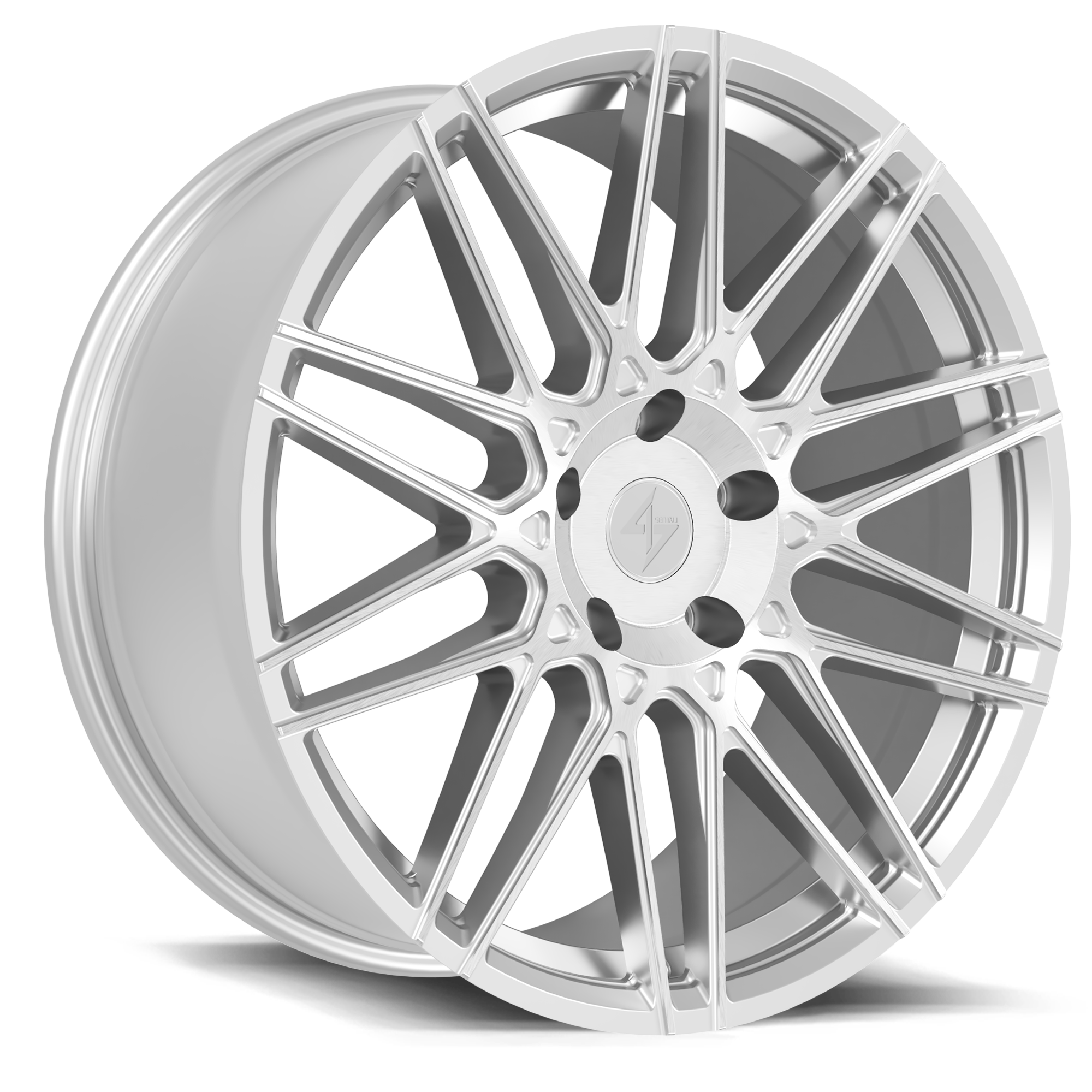SENTALI STREET DRIFT 20.0x9.0 5x112 Hyper Silver Diamond Cut
