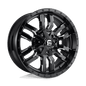 Fuel D595 22x12 5x139.7/5x150 -44 GLOSS BLACK MILLED