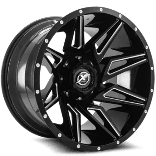 XF OFFROAD XF-218 20.0x9.0 5x127/5x139.7 Gloss Black Milled