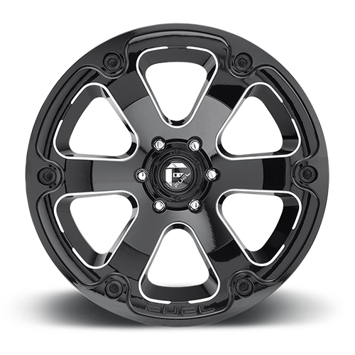 FUEL OFF-ROAD D562 BEAST 20.0x9.0 6x139.7 GLOSS BLACK MILLED