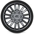 CHAMBER 20x10 8x165.1/8x180 -18 Black Ring / Matte Gunmetal Centre