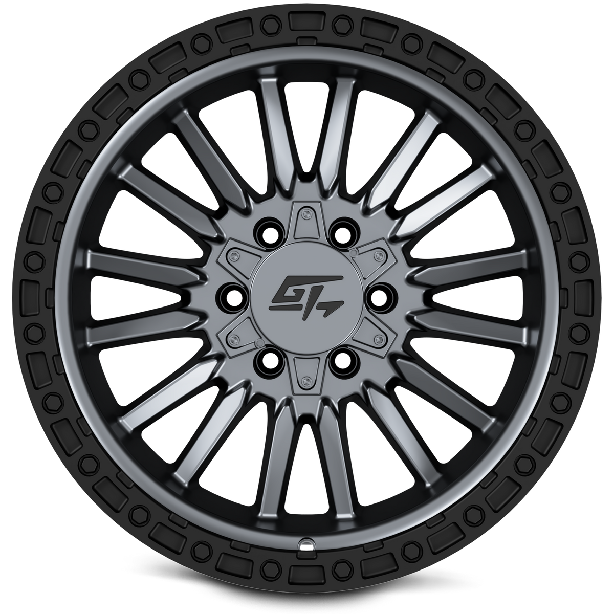 GT OFFROAD CHAMBER 20.0x10.0 8x165.1/8x170 Black Ring / Matte Gunmetal Centre