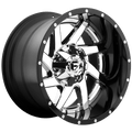 FUEL D263 RENEGADE 20x12 8x180 -44 CHROME PLATED GLOSS BLACK LIP