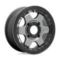 FUEL OFF-ROAD D923 BLOCK BL - OFF ROAD ONLY 15.0x6.0 4x156 MATTE GUN METAL WITH BLACK RING