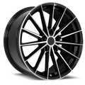 SS7 Recoil 20x9 5x127 +35 Gloss Black Machined Face