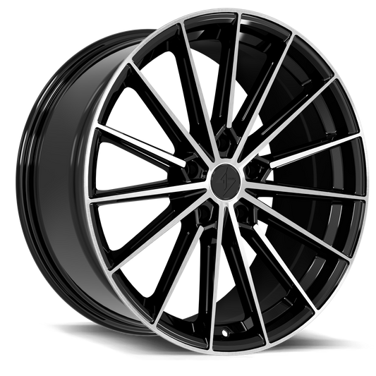 SENTALI STREET RECOIL 22.0x9.5 5x127 Gloss Black Machined Face