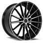 SENTALI STREET RECOIL 22.0x9.5 5x127 Gloss Black Machined Face