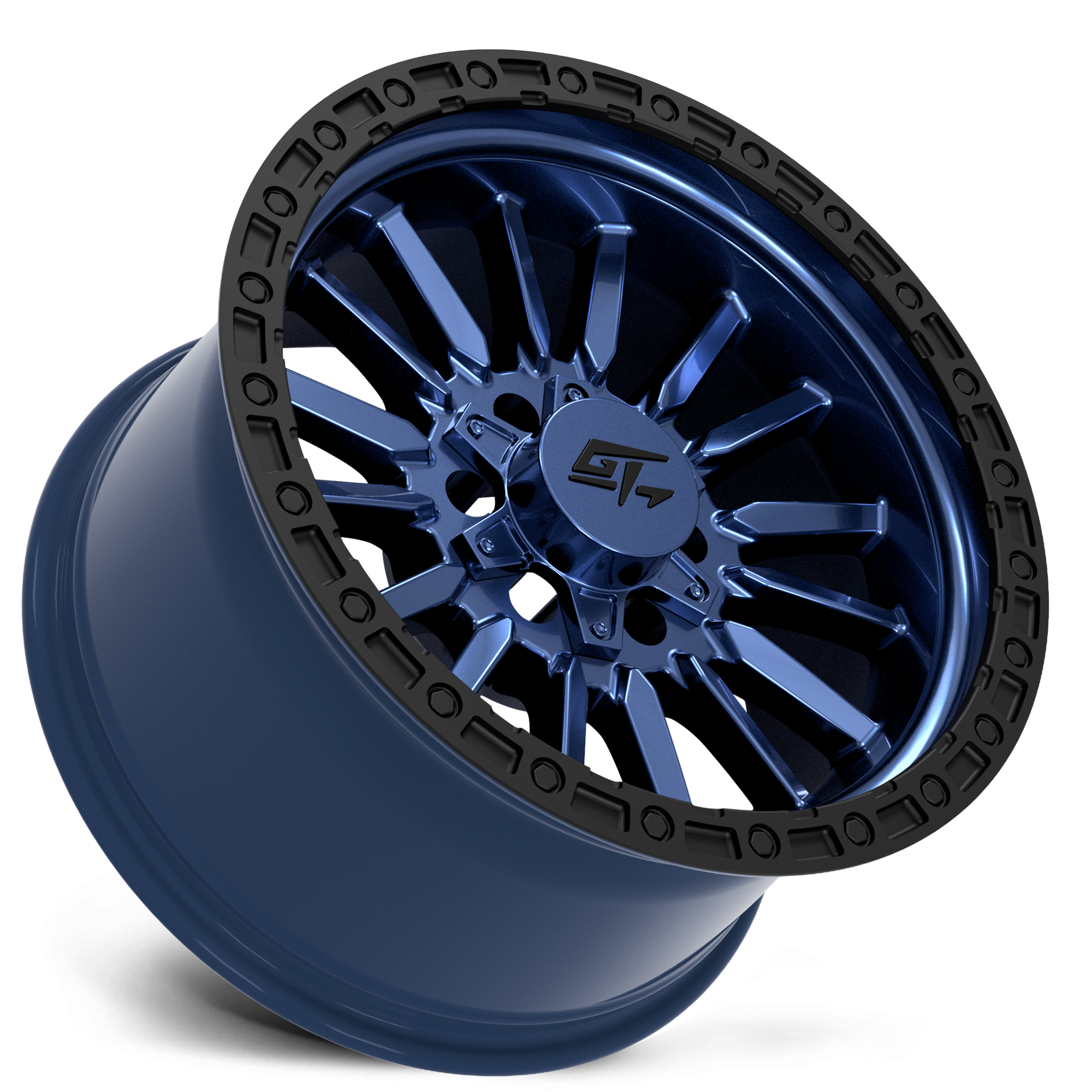 GT OFFROAD CHAMBER 18.0x10.0 6x135/6x139.7 Black Ring / Midnight Blue Centre