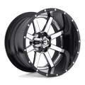 FUEL D260 MAVERICK 22x14 8x170 -70 CHROME PLATED GLOSS BLACK LIP