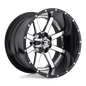 FUEL D260 MAVERICK 22x14 8x180 -70 CHROME PLATED GLOSS BLACK LIP