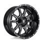 Fuel D627 17x9 5x139.7/5x150 -12 GLOSS BLACK MILLED