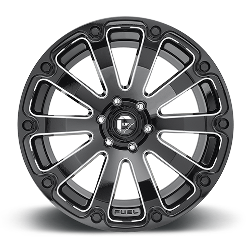 FUEL OFF-ROAD D598 DIESEL 20.0x10.0 8x165.1 GLOSS BLACK MILLED
