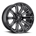 FUEL D598 DIESEL 20x10 5x127 -18 GLOSS BLACK MILLED