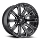 FUEL D598 DIESEL 20x9 5x127 1 GLOSS BLACK MILLED
