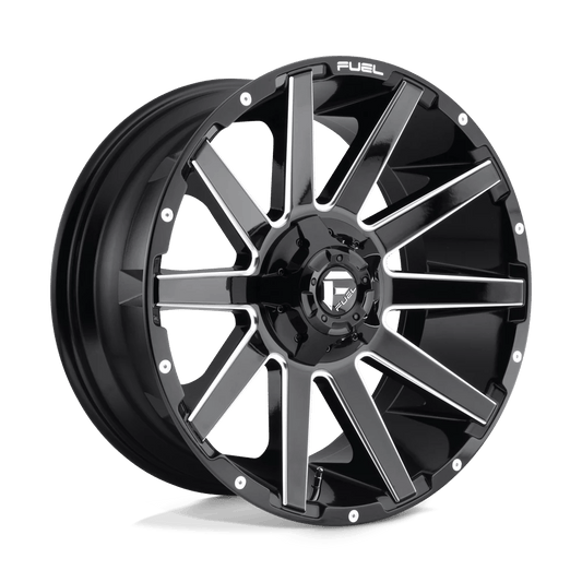 FUEL D615 CONTRA 20x9 6x135/6x139.7 1 GLOSS BLACK MILLED
