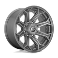FUEL D705 SIEGE 20x10 8x170 -18 BRUSHED GUN METAL TINTED CLEAR
