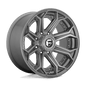 FUEL OFF-ROAD D705 SIEGE 20.0x10.0 8x170 BRUSHED GUN METAL TINTED CLEAR