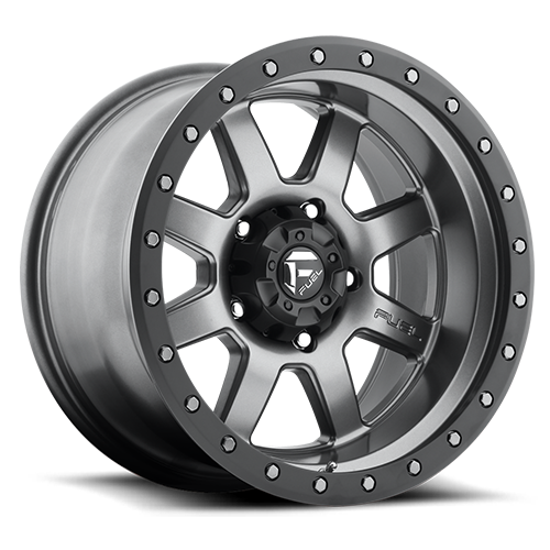 FUEL OFF-ROAD D552 TROPHY 18.0x9.0 5x127 MATTE GUN METAL BLACK BEAD RING