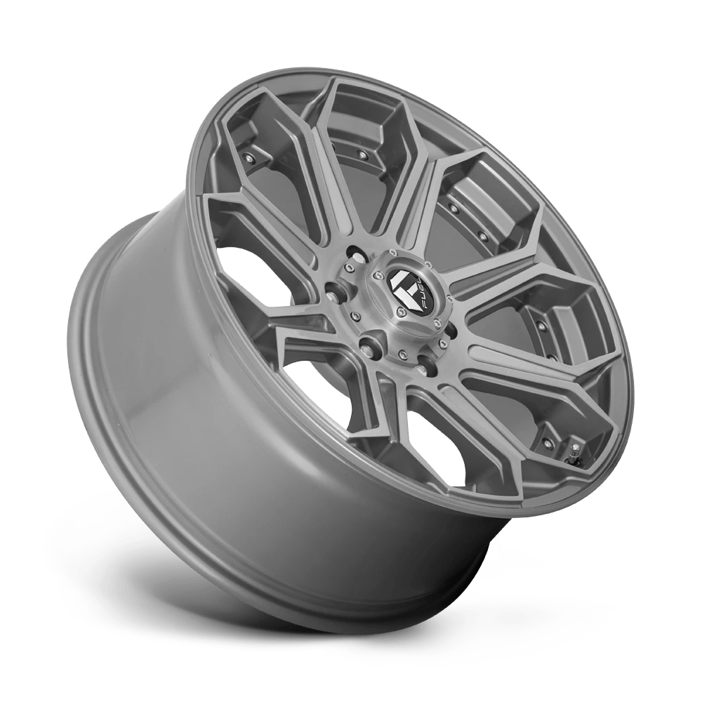 FUEL OFF-ROAD D705 SIEGE 22.0x10.0 6x139.7 BRUSHED GUN METAL TINTED CLEAR