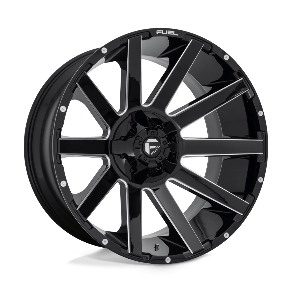 FUEL OFF-ROAD D615 CONTRA 24.0x12.0 8x170 GLOSS BLACK MILLED