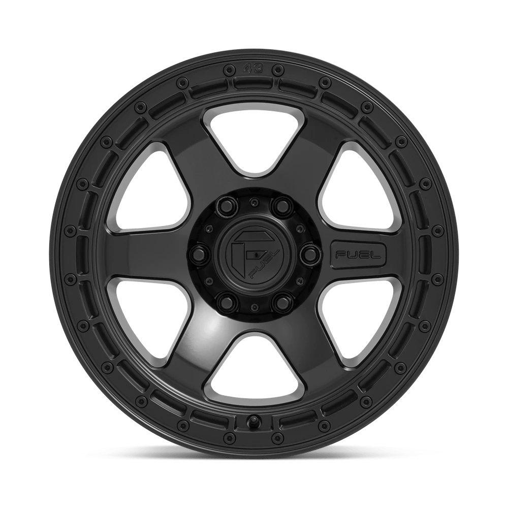 FUEL OFF-ROAD D750 BLOCK 18.0x9.0 6x135 MATTE BLACK WITH BLACK RING