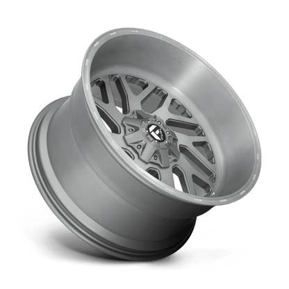 FUEL OFF-ROAD D715 TRITON PLATINUM 22.0x10.0 8x170 BRUSHED GUN METAL TINTED CLEAR