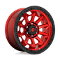 FUEL OFF-ROAD D695 18.0x9.0 8x180 CANDY RED BLACK BEAD RING