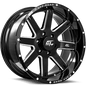 INVASION 20x9 8x180 12 Gloss Black Milled