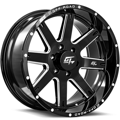 GT OFFROAD INVASION 20.0x10.0 6x135 Gloss Black Milled
