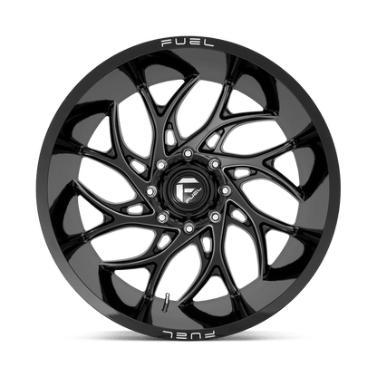 FUEL D741 RUNNER 26x14 8x180 -75 GLOSS BLACK MILLED