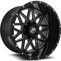 XF OFFROAD XF-211 22.0x12.0 5x127/5x139.7 Gloss Black Milled
