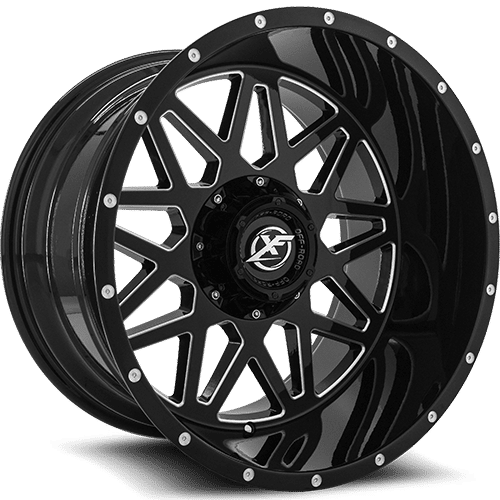 XF OFFROAD XF-211 22.0x12.0 5x127/5x139.7 Gloss Black Milled