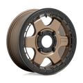 FUEL OFF-ROAD D924 BLOCK BL - OFF ROAD ONLY 15.0x6.0 4x137 MATTE BRONZE WITH BLACK RING