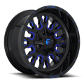 FUEL OFF-ROAD D645 STROKE 24.0x14.0 6x135/6x139.7 GLOSS BLACK BLUE TINTED CLEAR