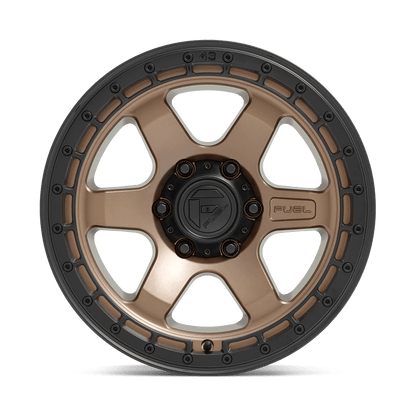 FUEL D751 BLOCK 17x9 5x127 -12 MATTE BRONZE WITH BLACK RING