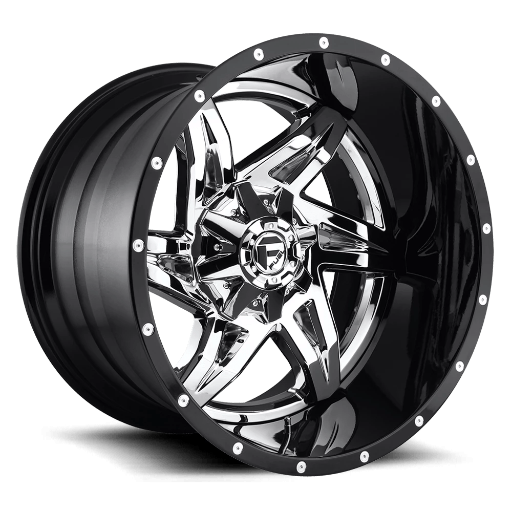 FUEL OFF-ROAD D272 ROCKER 22.0x10.0 8x170 CHROME PLATED GLOSS BLACK LIP