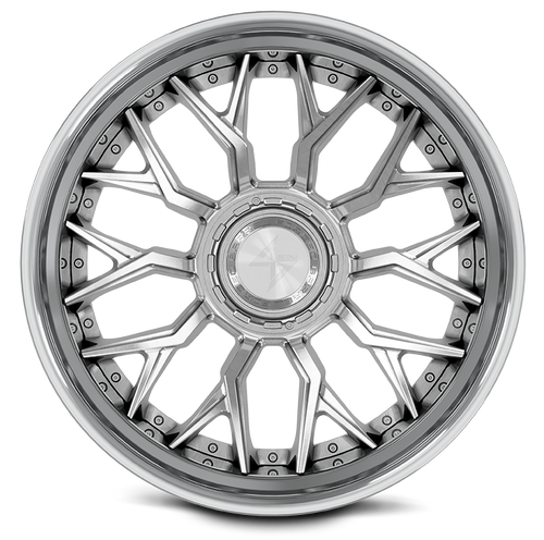 BFX2 22x12 5x127/5x139.7 -44 Polished Lip / Brushed Centre