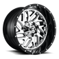 FUEL D211 TRITON 20x12 8x180 -44 CHROME PLATED GLOSS BLACK LIP