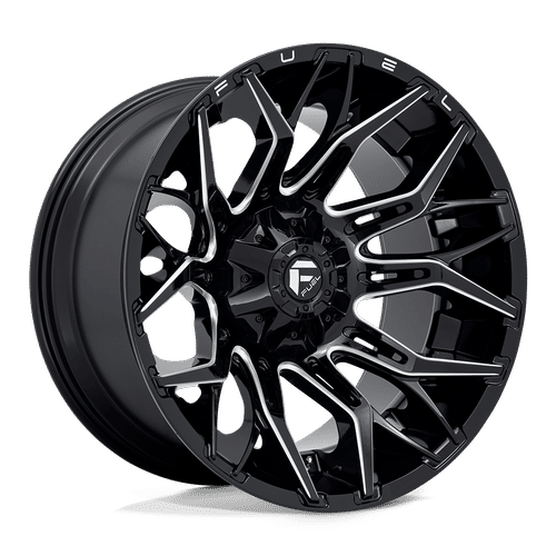Fuel D769 22x12 8x165.1 -44 GLOSSY BLACK MILLED