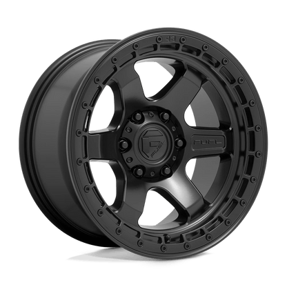 FUEL D750 BLOCK 18x9 6x135 20 MATTE BLACK WITH BLACK RING