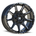 TW2 20x10 6x135/6x139.7 -18 Gloss Black Milled