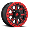 Fuel D911 15x7 4x156 38 GLOSS BLACK RED TINTED CLEAR