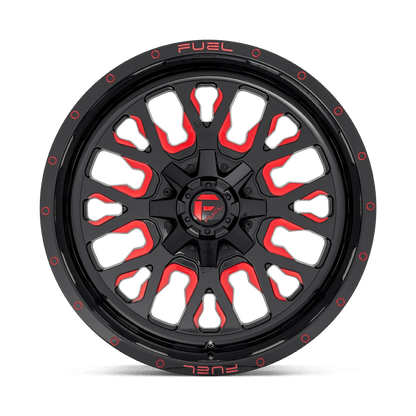 FUEL OFF-ROAD D612 STROKE 20.0x10.0 8x170 GLOSS BLACK RED TINTED CLEAR