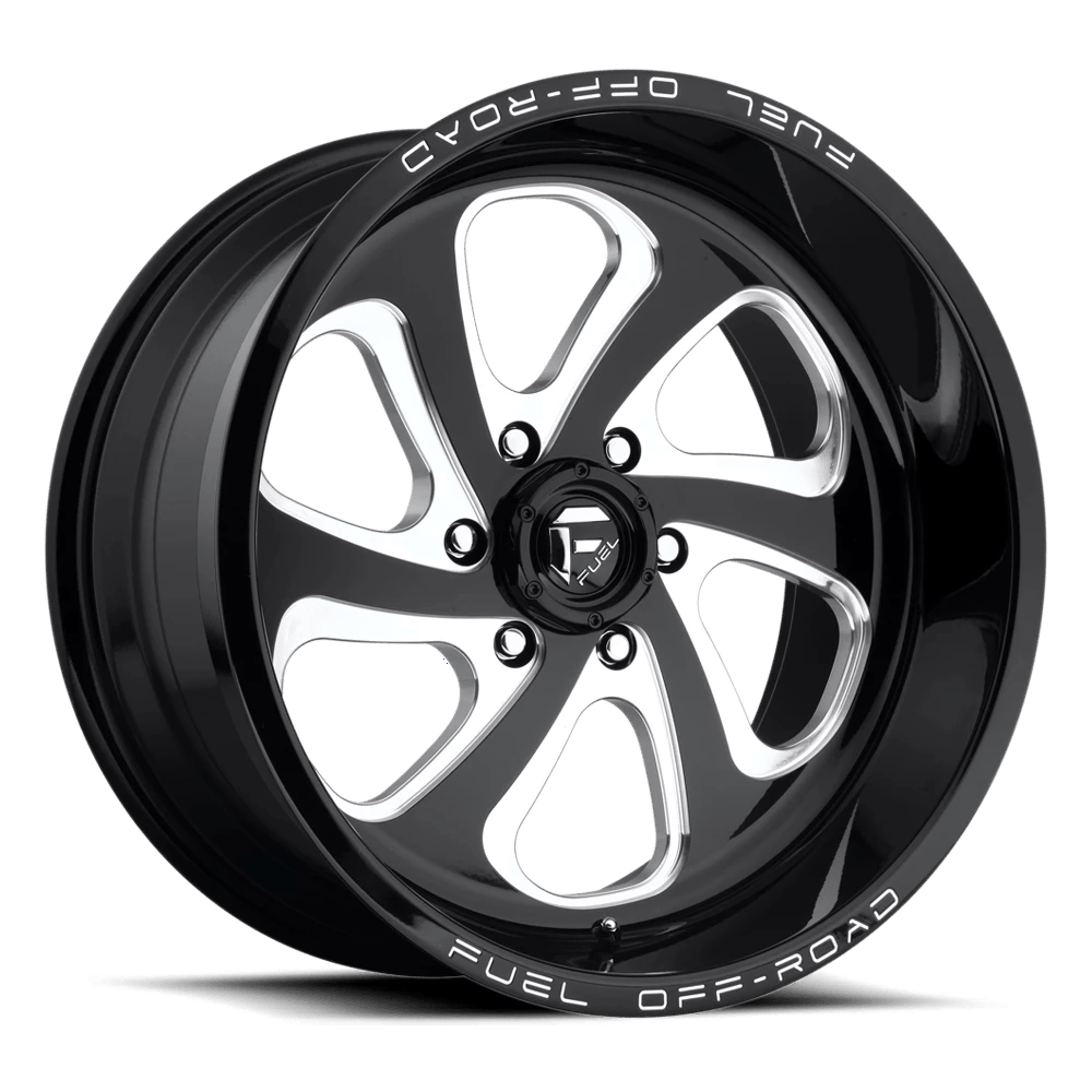 FUEL OFF-ROAD D587 FLOW 18.0x9.0 8x165.1 GLOSS BLACK MILLED