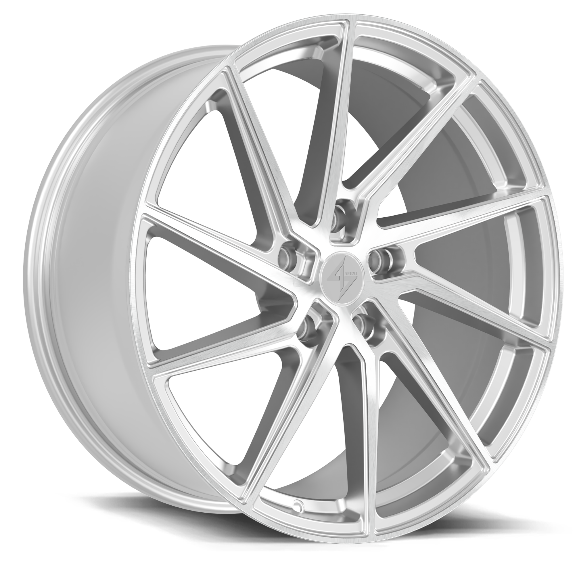 SS5 Apex 19x8.5 5x114.3 +35 Hyper Silver Diamond Cut