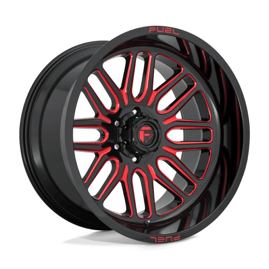 FUEL D663 IGNITE 22x12 6x139.7 -43 GLOSS BLACK RED TINTED CLEAR