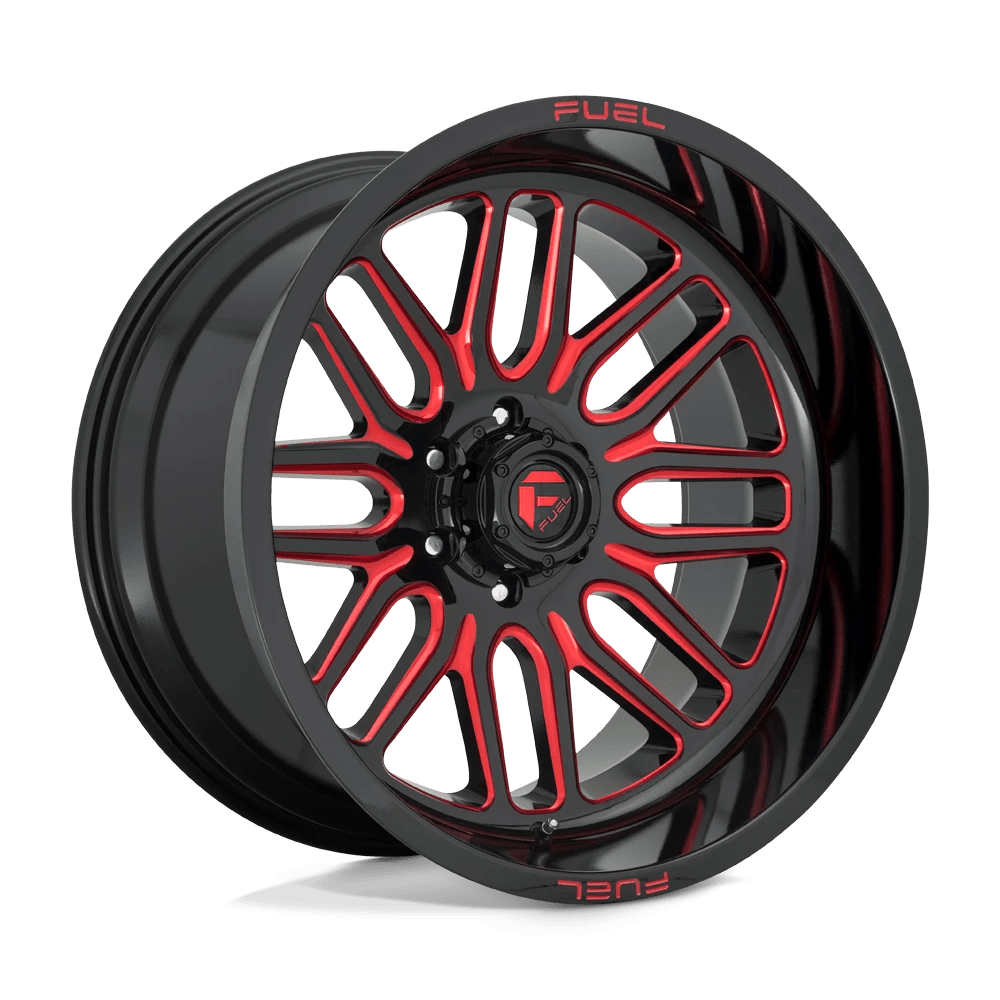FUEL OFF-ROAD D663 IGNITE 22.0x12.0 6x139.7 GLOSS BLACK RED TINTED CLEAR