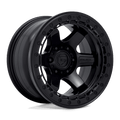 FUEL D122 BLOCK BEADLOCK 17x9 5x127 -15 MATTE BLACK WITH MATTE BLACK RING