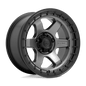 FUEL D752 BLOCK 18x9 6x139.7 -12 MATTE GUNMETAL WITH BLACK RING